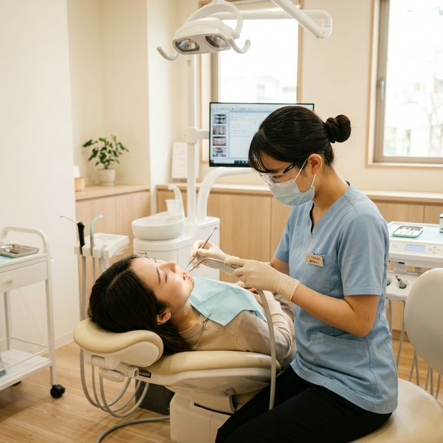 予防歯科・クリーニングの様子