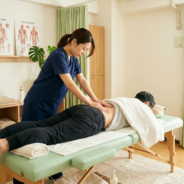 腰痛治療の様子