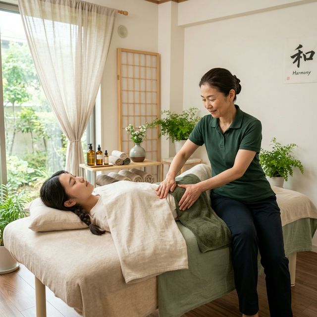 産後骨盤矯正の様子