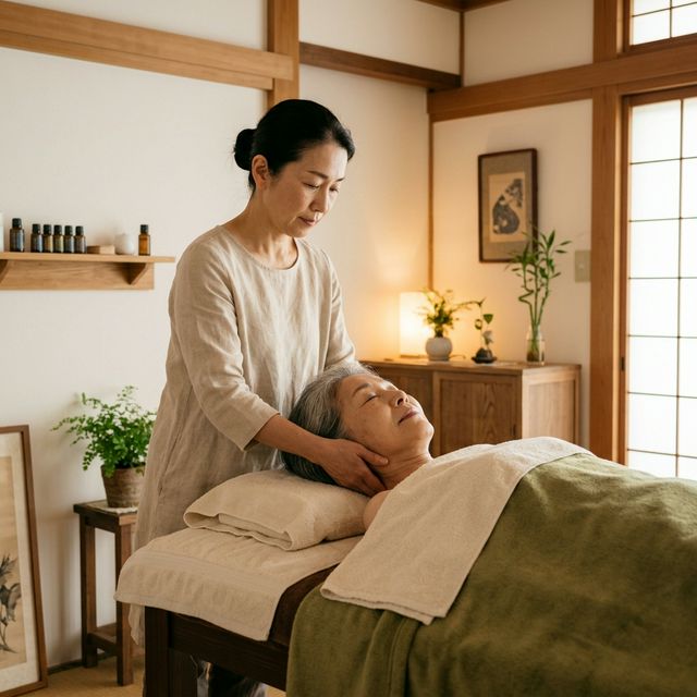 頭痛治療の様子