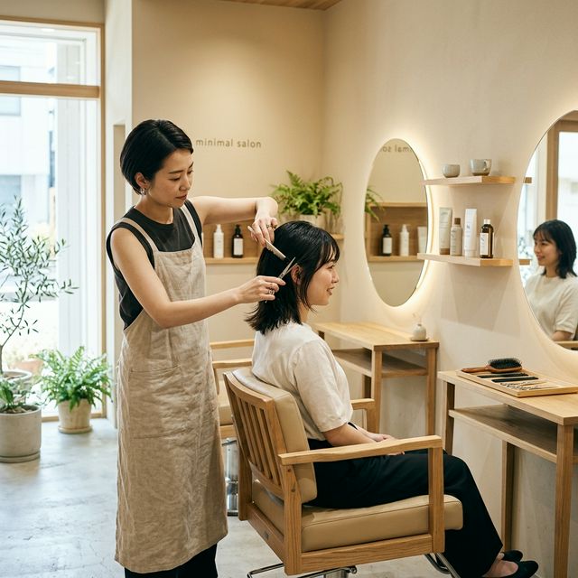 丁寧な施術風景