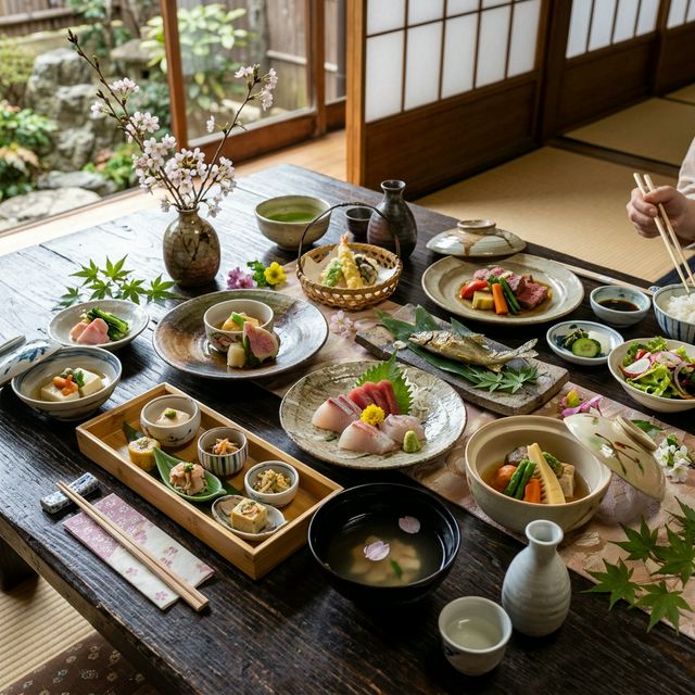 季節のおまかせコースの料理