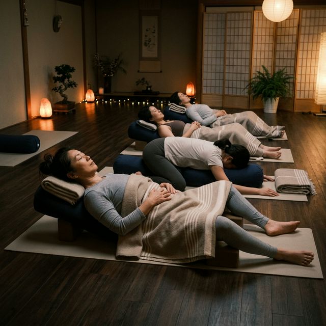 リストラティブヨガの風景
